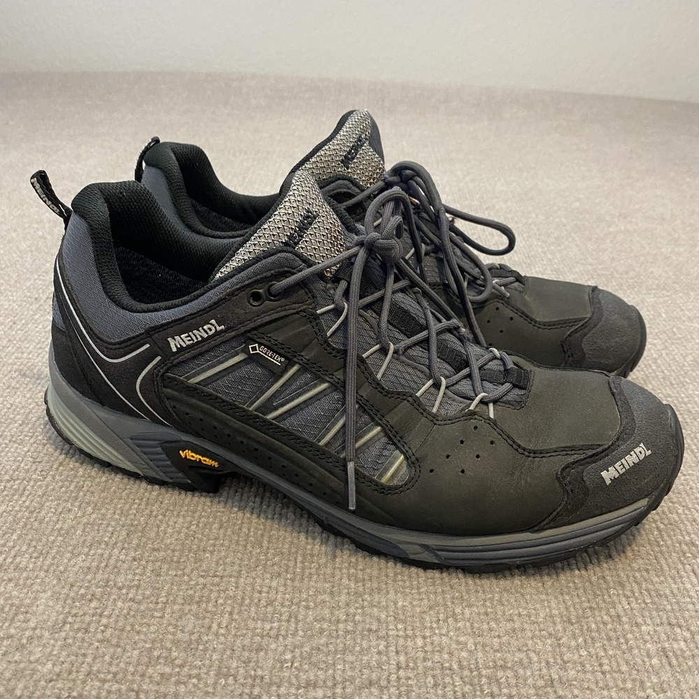 Meindl Shoes Mens Size 12 Black GORE-TEX Waterproof Hiking Sneakers 3060-44